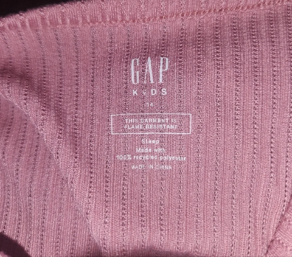 GAP Girl's Button Down Ribbed Top - Mauve